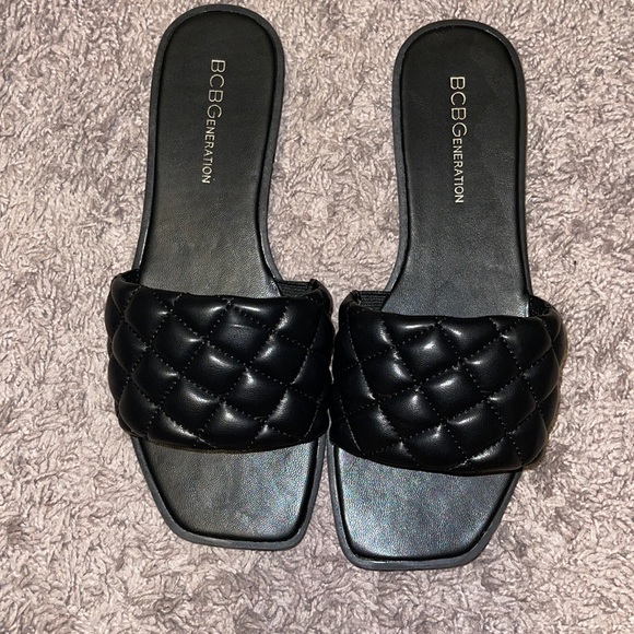 Quilted sandals sz6 - Picture 1 of 3